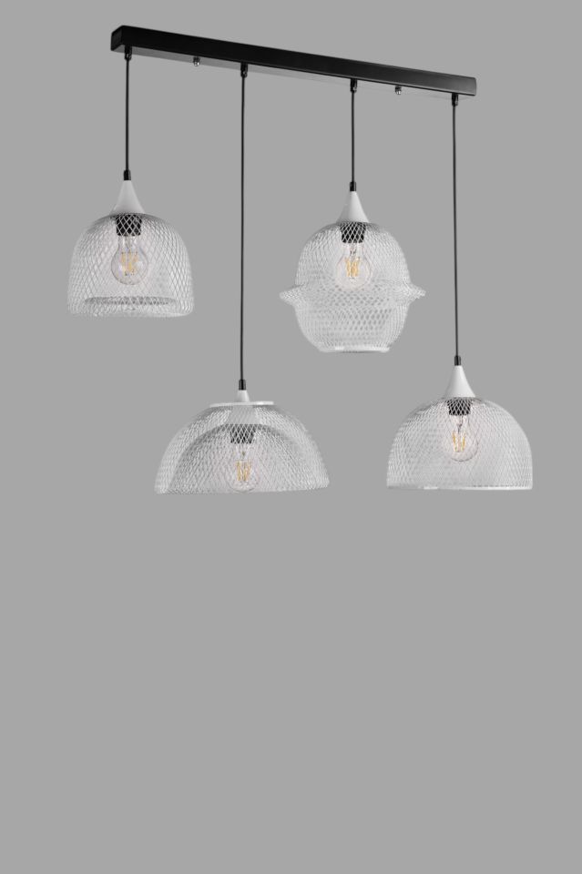 KARMAŞIK 4 LÜ SIRALI BEYAZ SARKIT