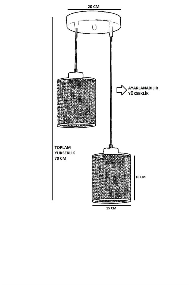 APRİL 2 Lİ TEPSİLİ RATTAN SARKIT