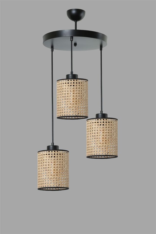 APRİL 3 LÜ TEPSİLİ RATTAN SARKIT