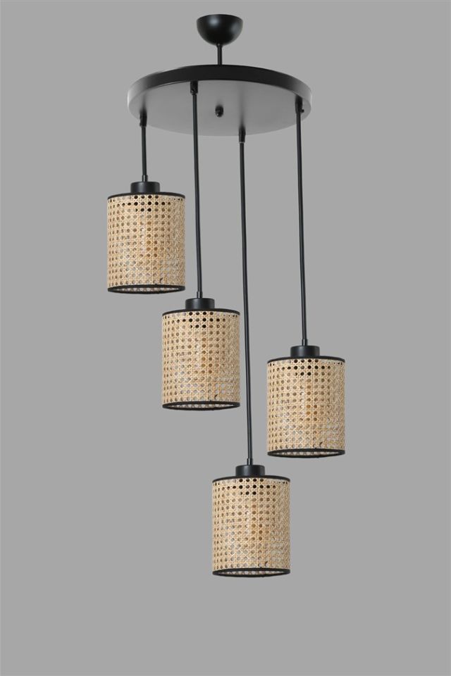 APRİL 4 LÜ TEPSİLİ RATTAN SARKIT