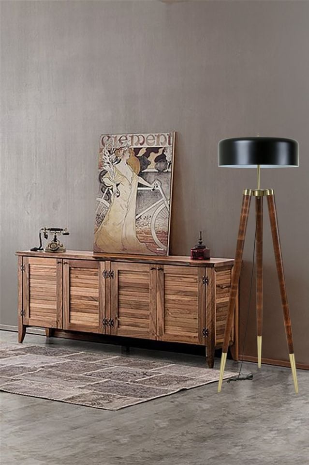 STİL CEVİZ LAMBADER SİYAH BÜYÜK RETRO 8 BAŞLIKLI