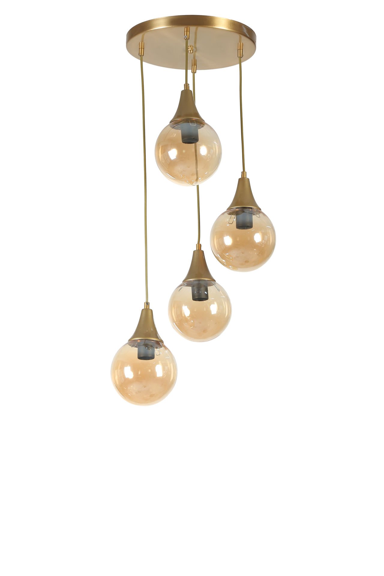 AFRA 4 LÜ TEPSİLİ ESKİTME BAL CAMLI SARKIT