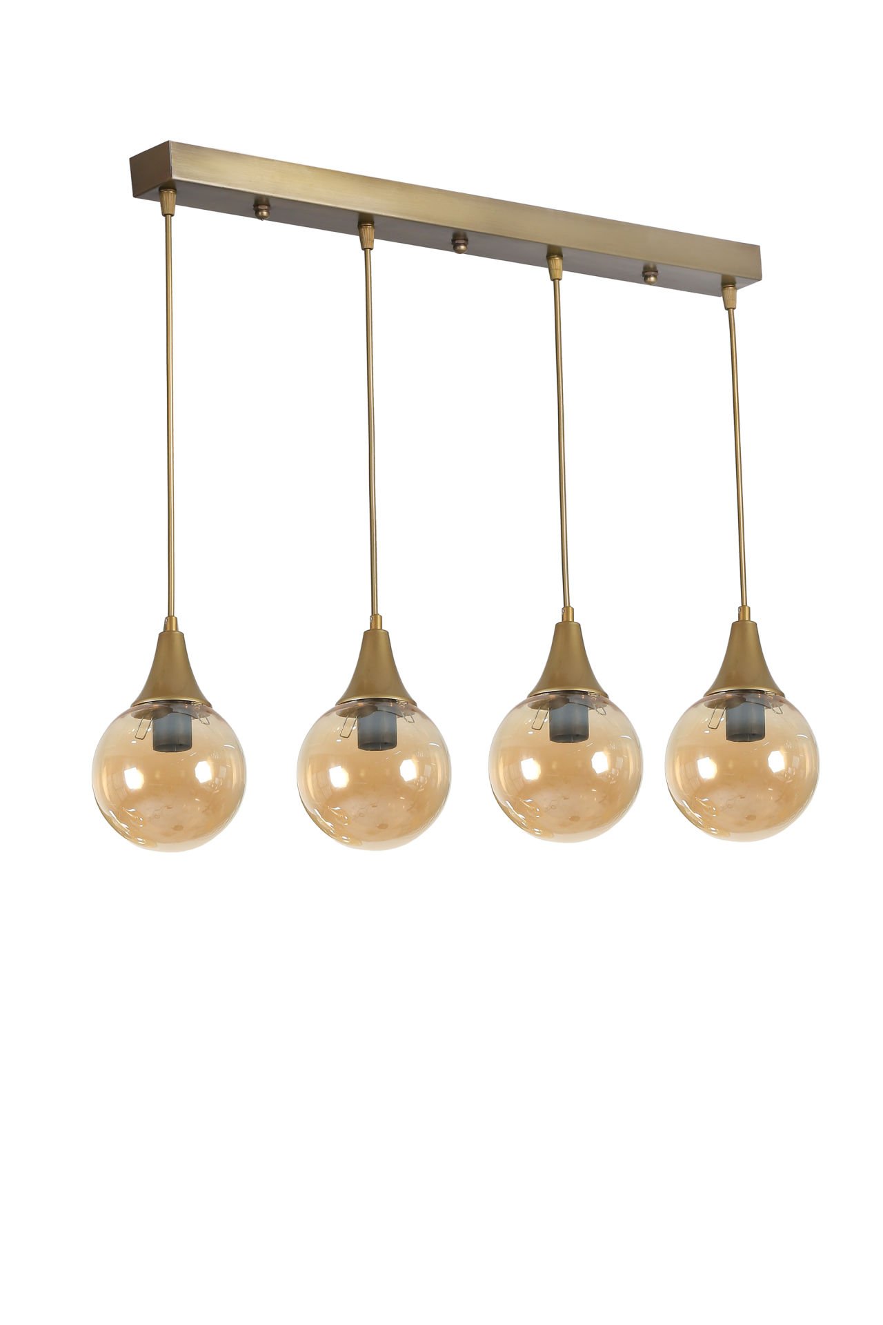 AFRA 4 LÜ SIRALI ESKİTME BAL CAMLI SARKIT