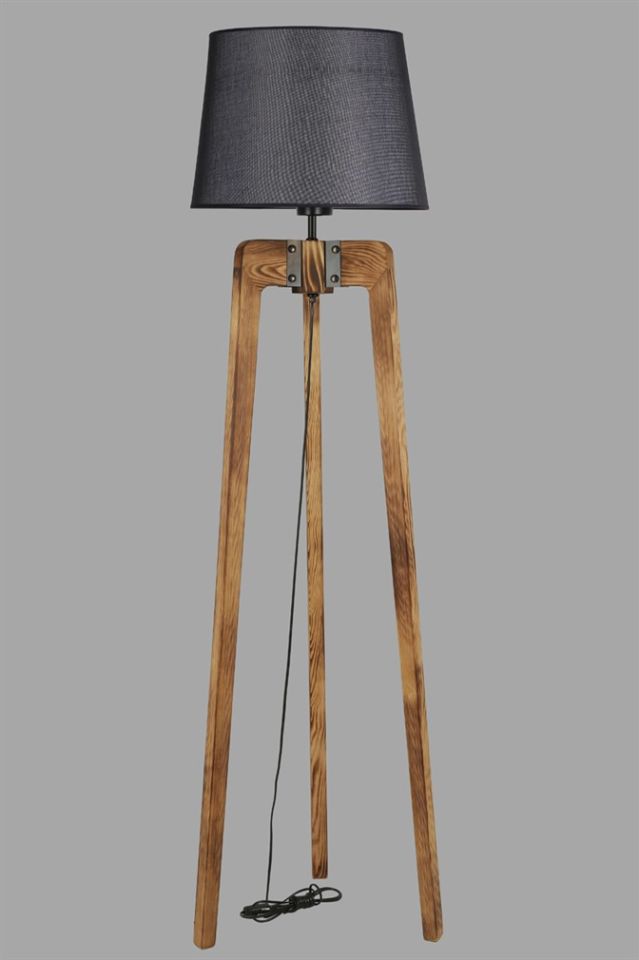 ÇAĞLA YANIK LAMBADER PRAMİT HASIR SİYAH ABAJURLU