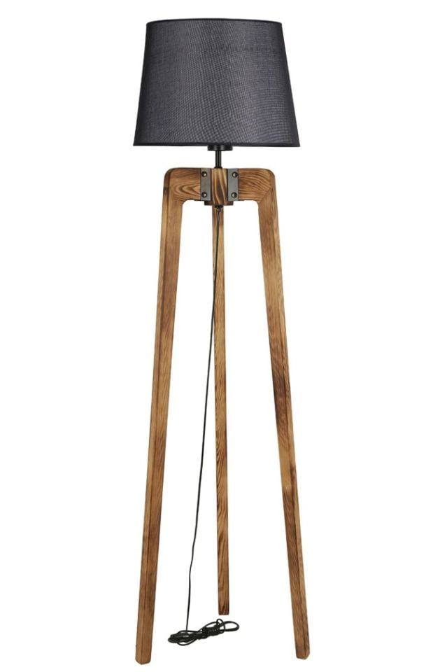 ÇAĞLA YANIK LAMBADER PRAMİT HASIR SİYAH ABAJURLU