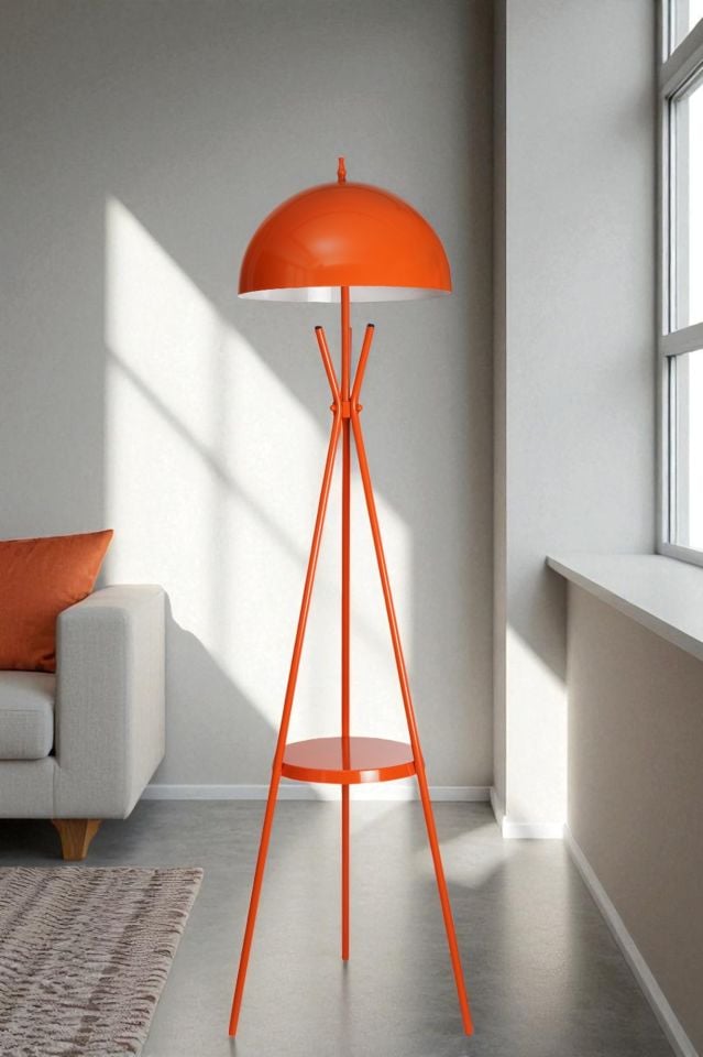 VENEDİK SEHBALI TURUNCU LAMBADER BÜYÜK RETRO BAŞLIKLI