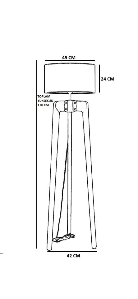 ÇAĞLA YANIK LAMBADER SİLİNDİR KOYU HASIR ABAJURLU