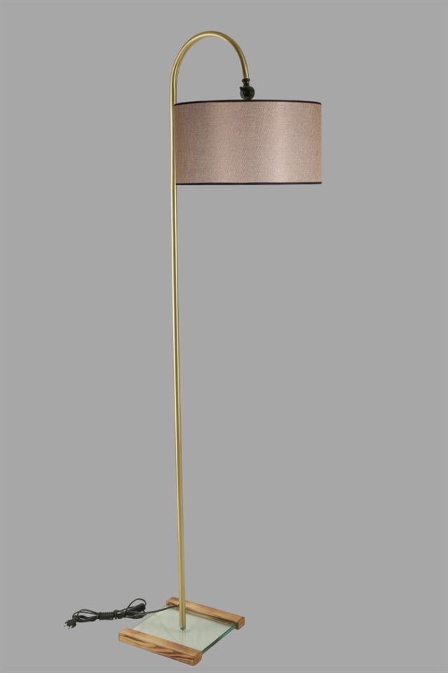 KUMRU ESKİTME LAMBADER SİLİNDİR KOYU HASIR ABAJURLU