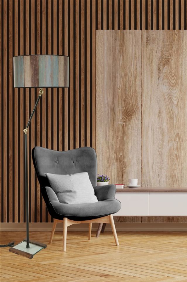 MİLAS SİYAH LAMBADER SİLİNDİR RENKLİ ABAJURLU