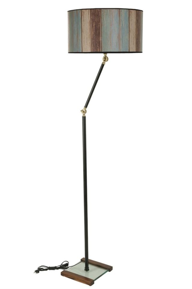 MİLAS SİYAH LAMBADER SİLİNDİR RENKLİ ABAJURLU