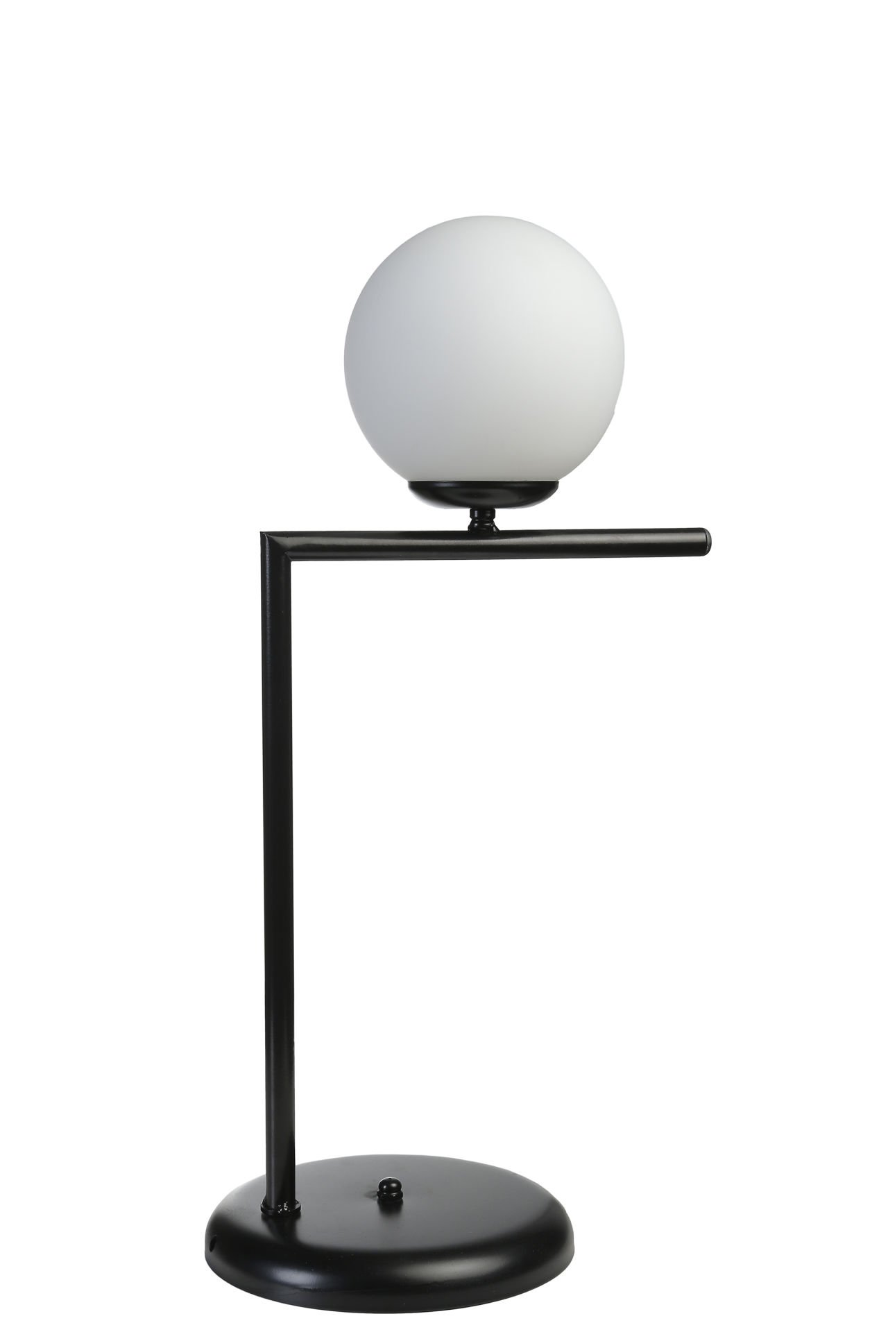 ARAZ SİYAH BEYAZ CAMLI MASA LAMBASI