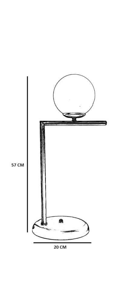 ARAZ ESKİTME BAL CAMLI MASA LAMBASI