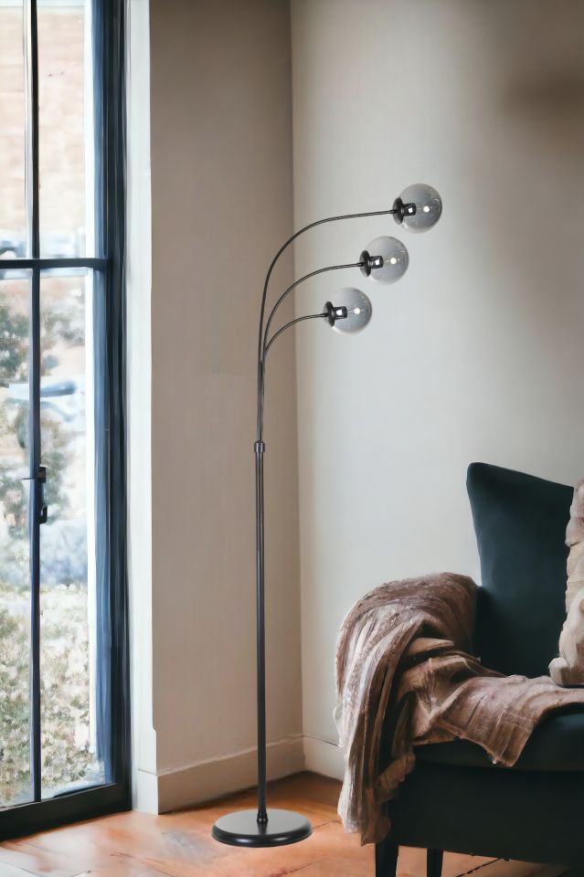 BADİ 3 LÜ SİYAH FÜME CAMLI LAMBADER