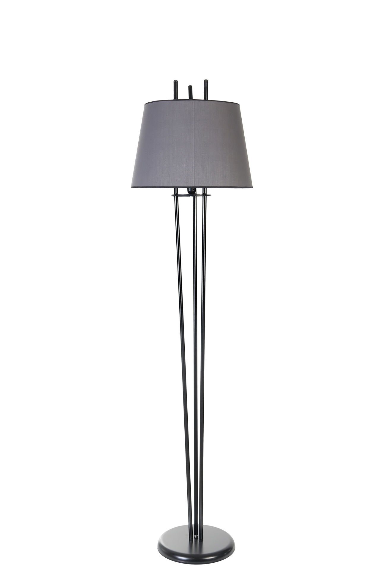 BELEN SİYAH LAMBADER PRAMİT KOYU GRİ ABAJURLU