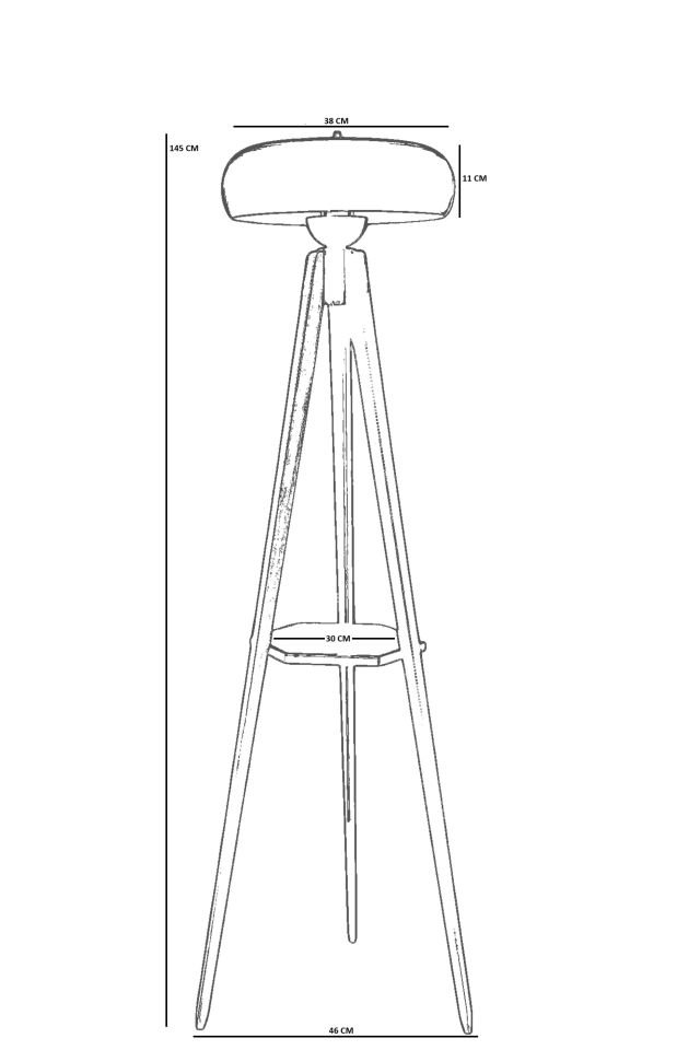 SEHBALI TRİPOD CEVİZ LAMBADER SMİTH SİYAH BAŞLIKLI