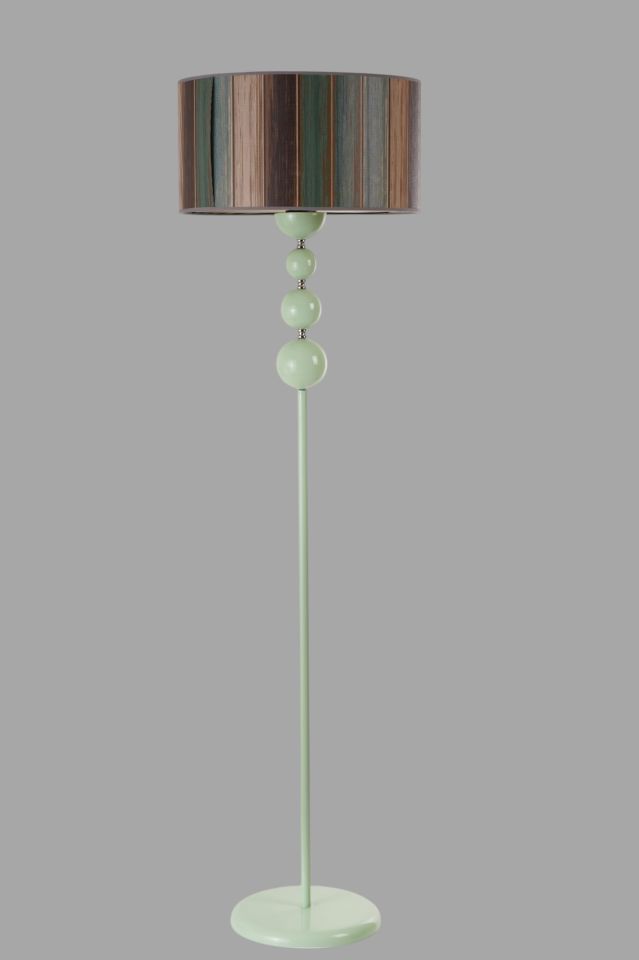 HAYAL YEŞİL LAMBADER SİLİNDİR RENKLİ ABAJURLU