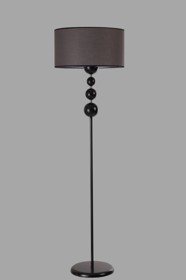 HAYAL SİYAH LAMBADER SİLİNDİR KOYU GRİ ABAJURLU