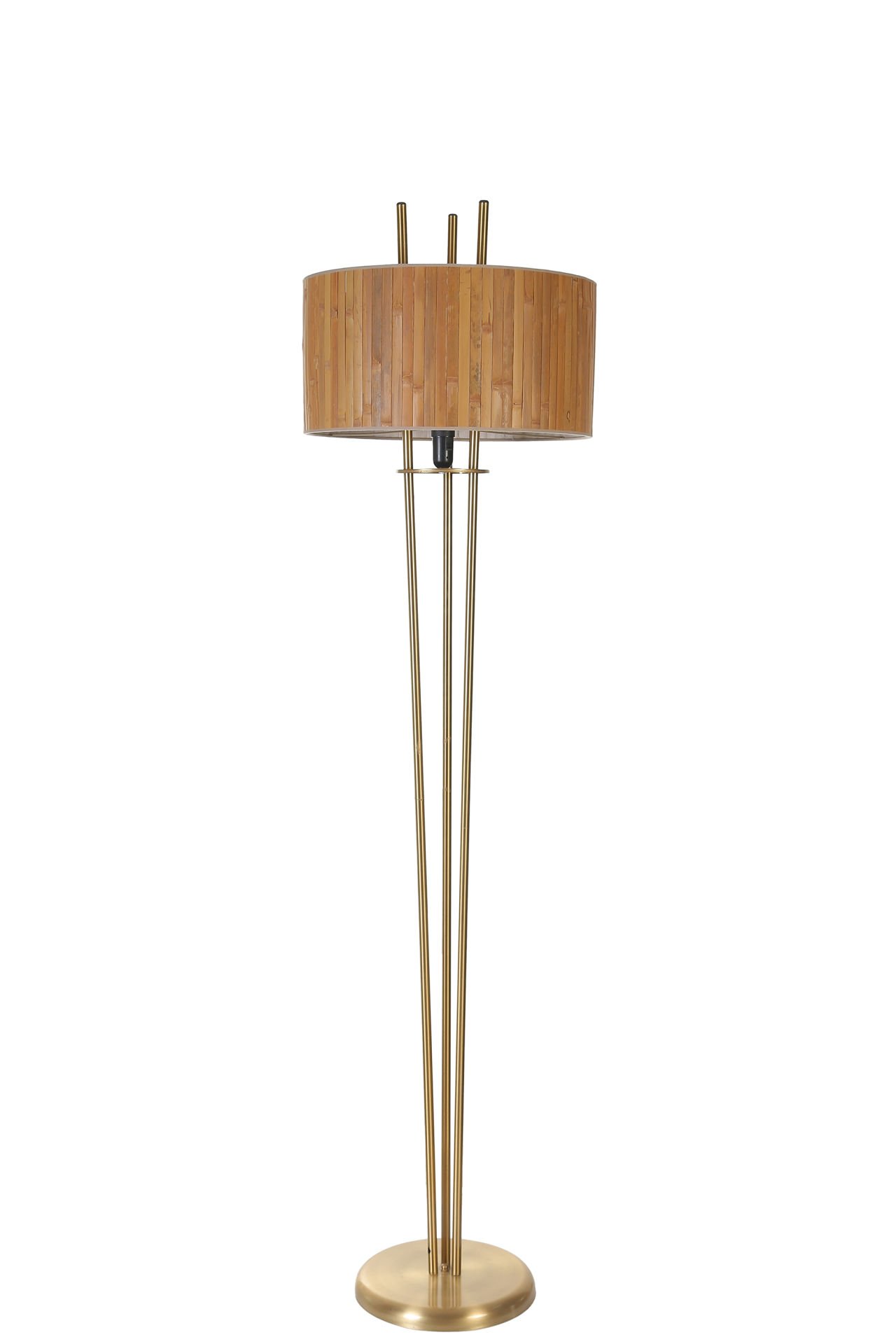 BELEN ESKİTME LAMBADER SİLİNDİR BAMBU 01 ABAJURLU