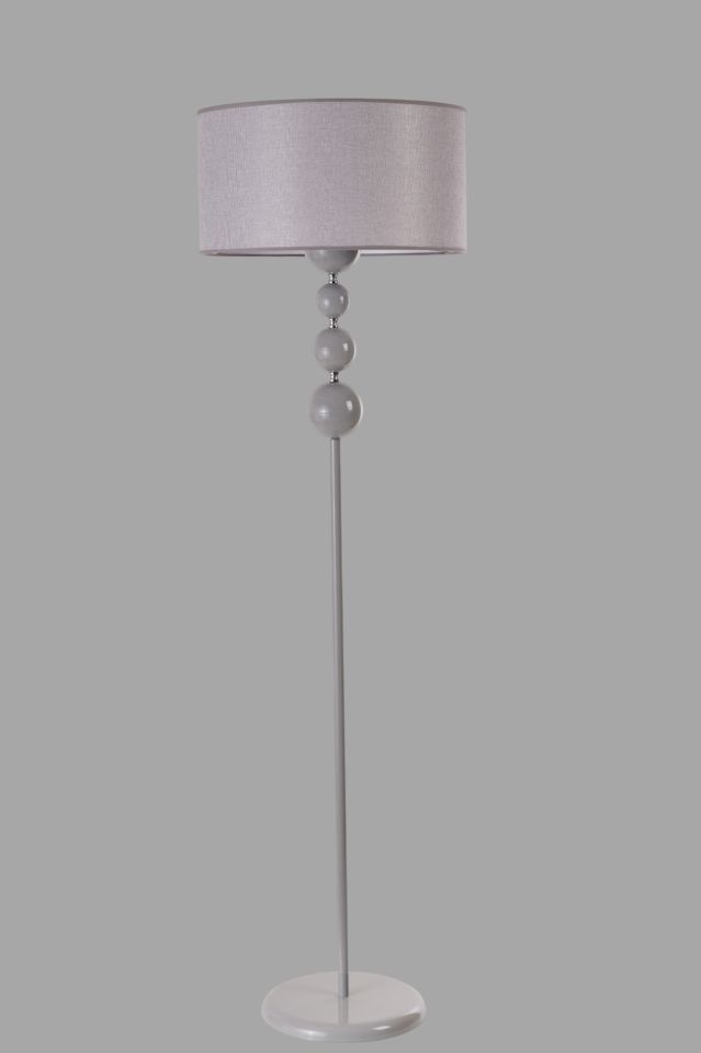 HAYAL GRİ LAMBADER SİLİNDİR HASIR GRİ ABAJURLU