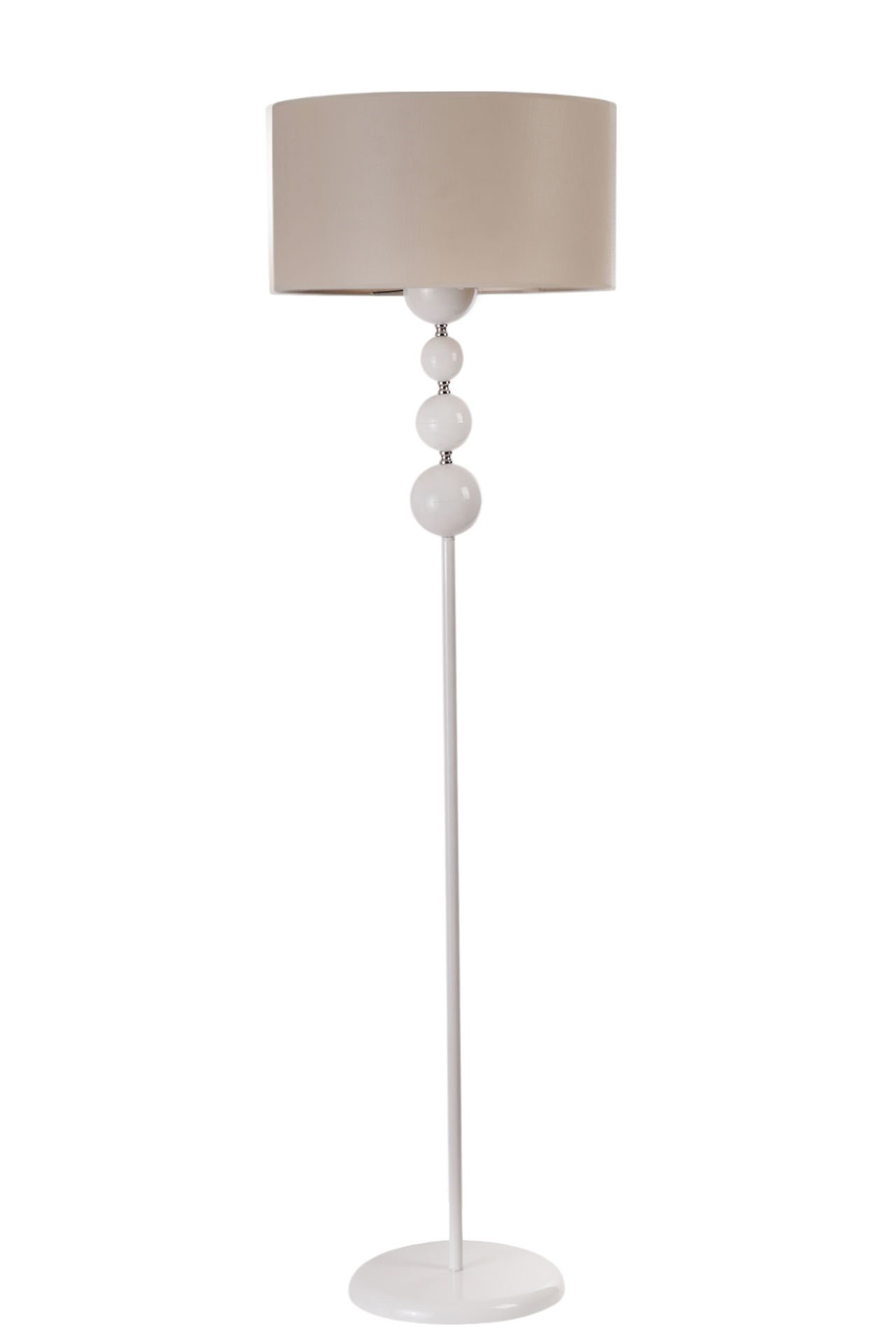 HAYAL BEYAZ LAMBADER SİLİNDİR FİNLİ KREM ABAJURLU