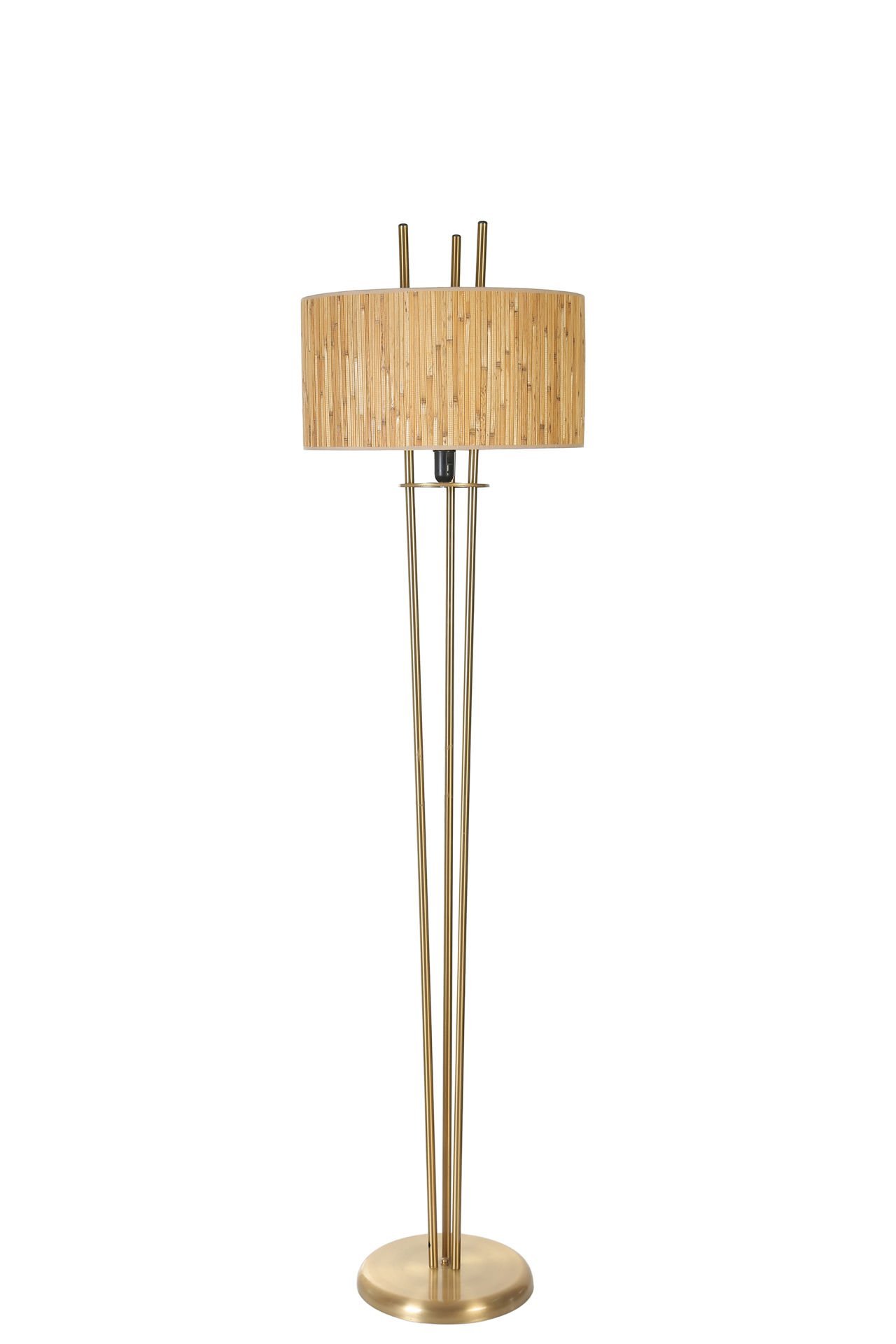 BELEN ESKİTME LAMBADER SİLİNDİR BAMBU 07 ABAJURLU