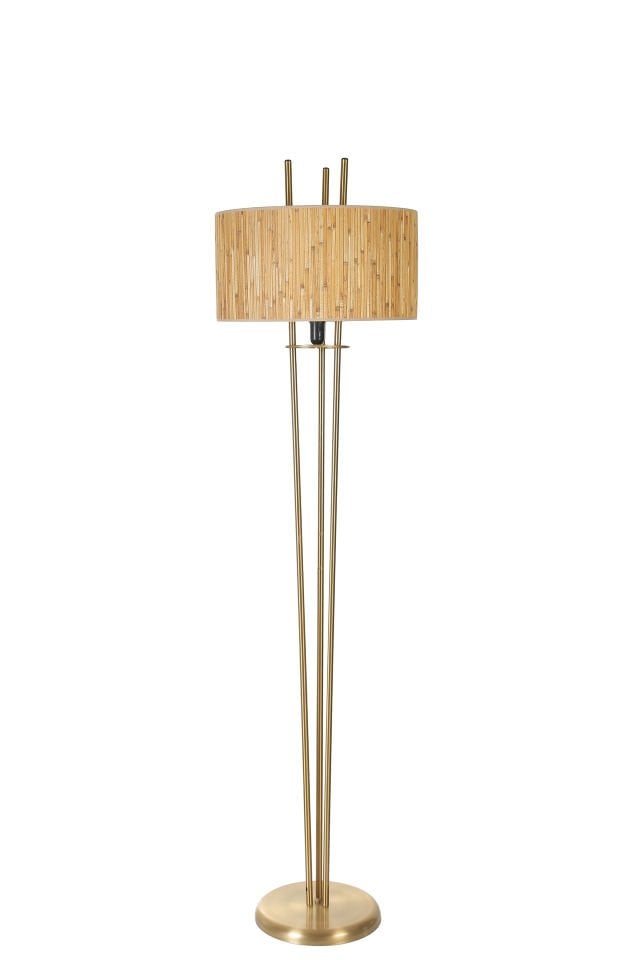 BELEN ESKİTME LAMBADER SİLİNDİR BAMBU 07 ABAJURLU