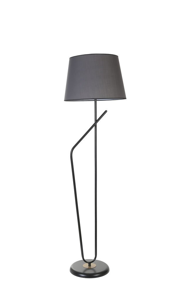 ALFA SİYAH LAMBADER PRAMİT KOYU GRİ ABAJURLU