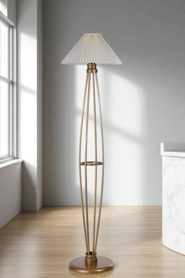 HEDAR ESKİTME LAMBADER PİLELİ KREM ABAJURLU