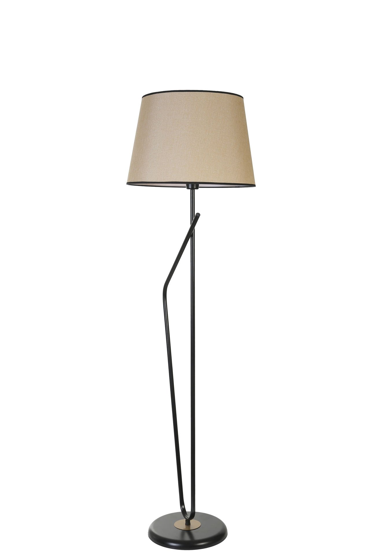 ALFA SİYAH LAMBADER PRAMİT AÇIK HASIR ABAJURLU