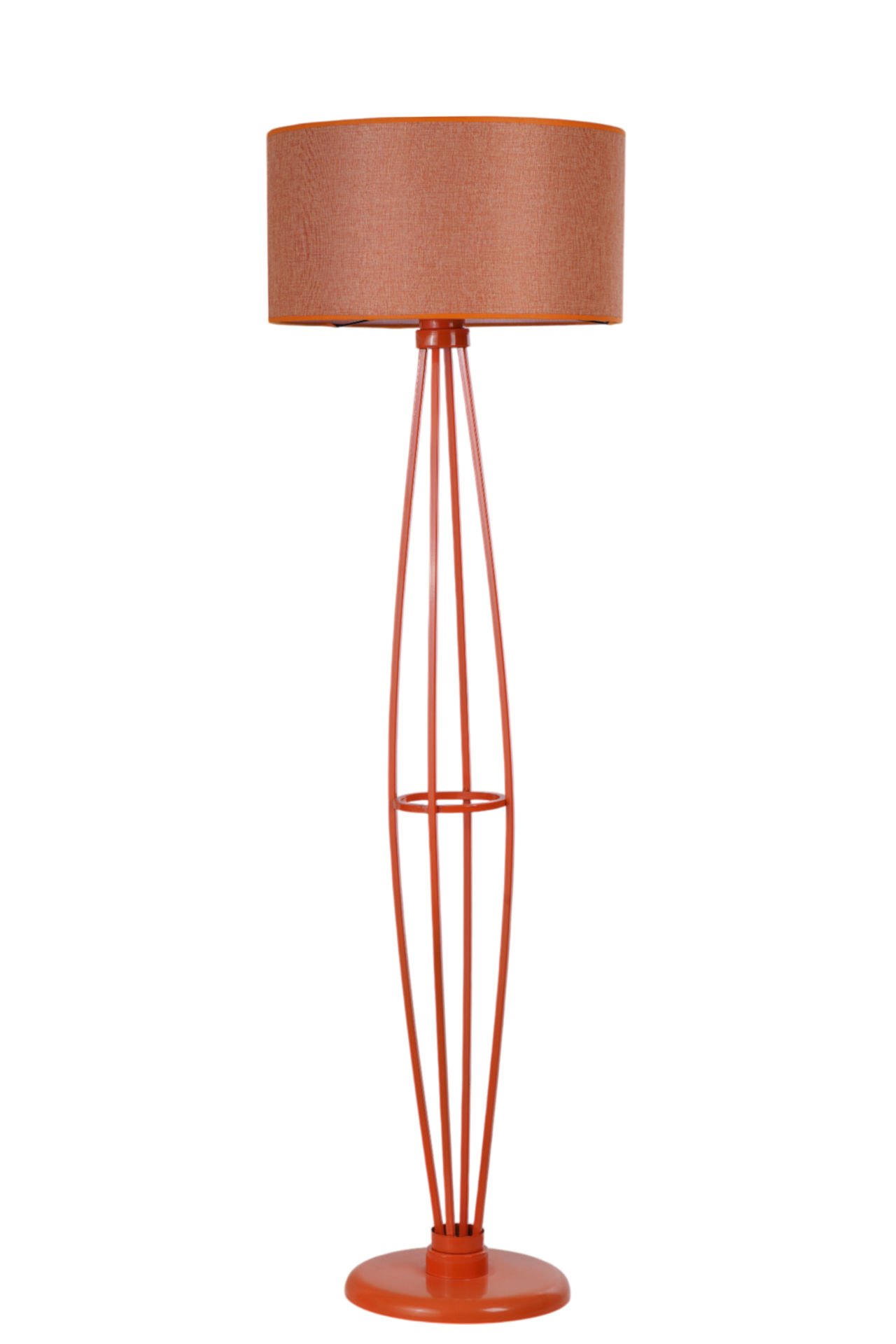 HEDAR TURUNCU LAMBADER SİLİNDİR HASIR TURUNCU ABAJURLU