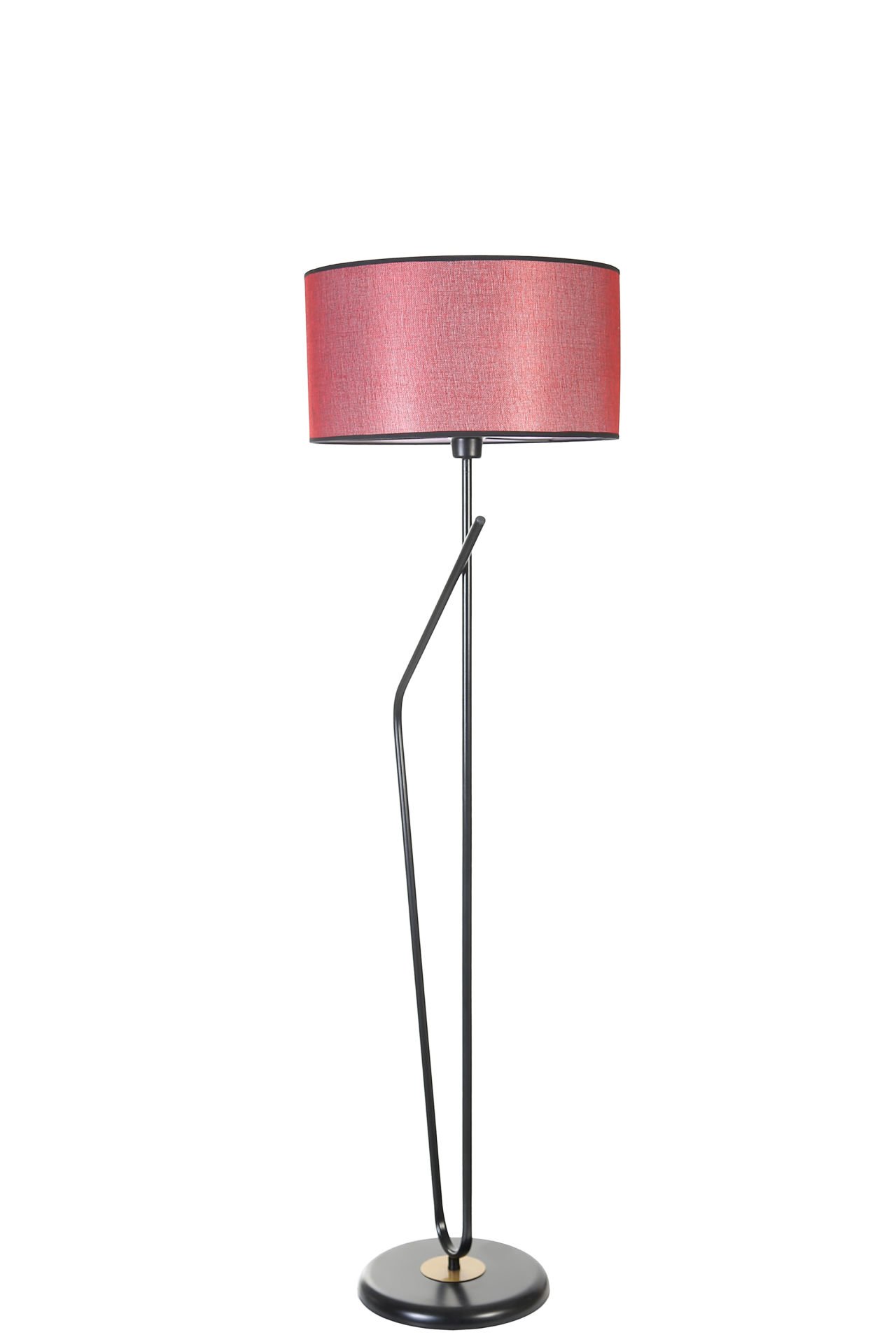 ALFA SİYAH LAMBADER SİLİNDİR HASIR BORDO ABAJURLU