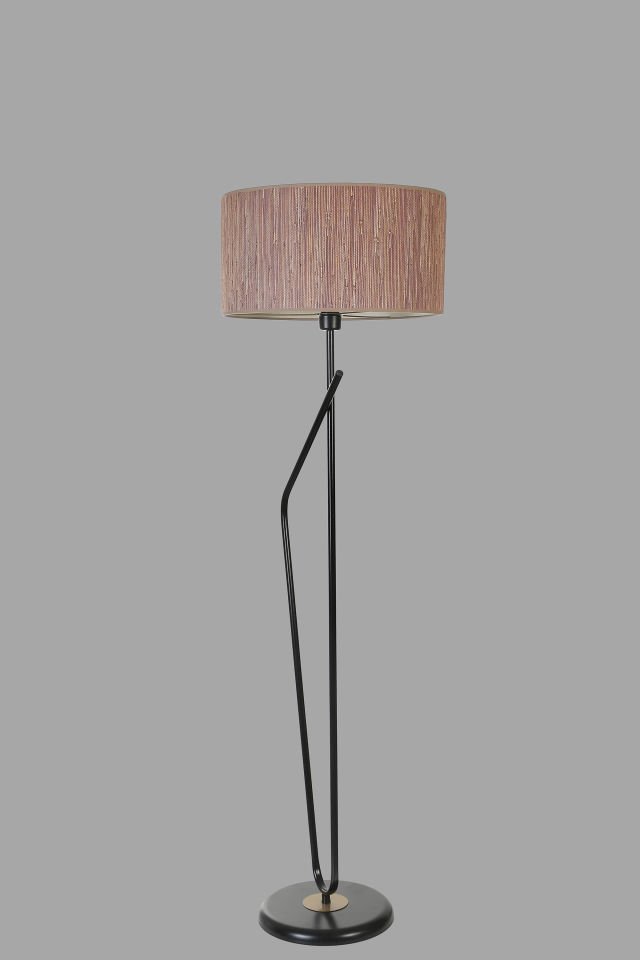 ALFA SİYAH LAMBADER SİLİNDİR BAMBU 04 ABAJURLU