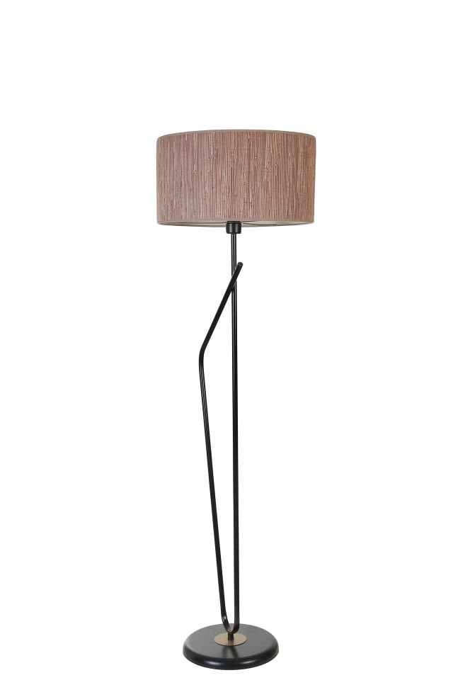 ALFA SİYAH LAMBADER SİLİNDİR BAMBU 04 ABAJURLU