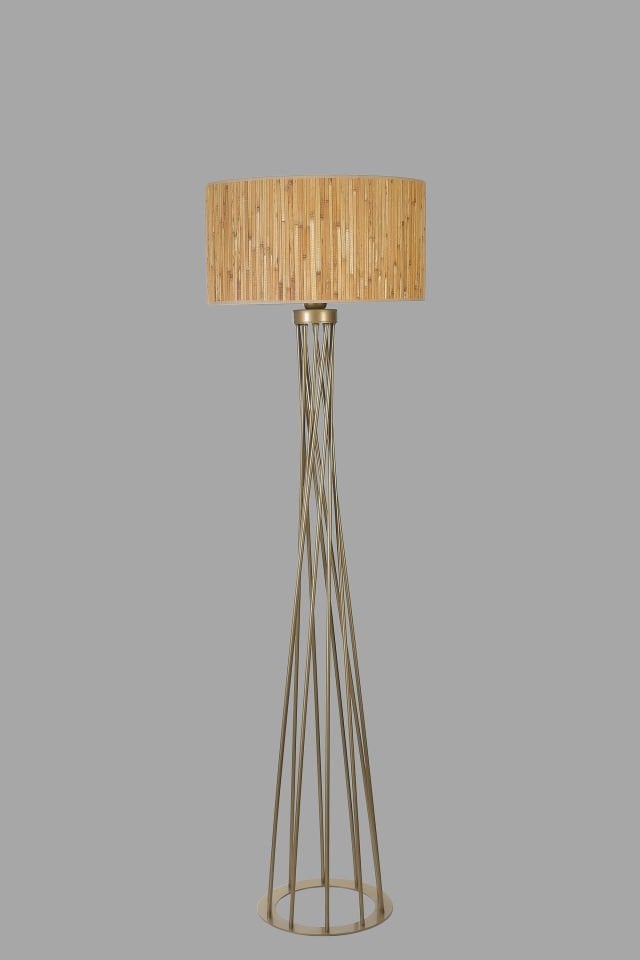 HAVİN ESKİTME LAMBADER SİLİNDİR BAMBU 07 ABAJURLU