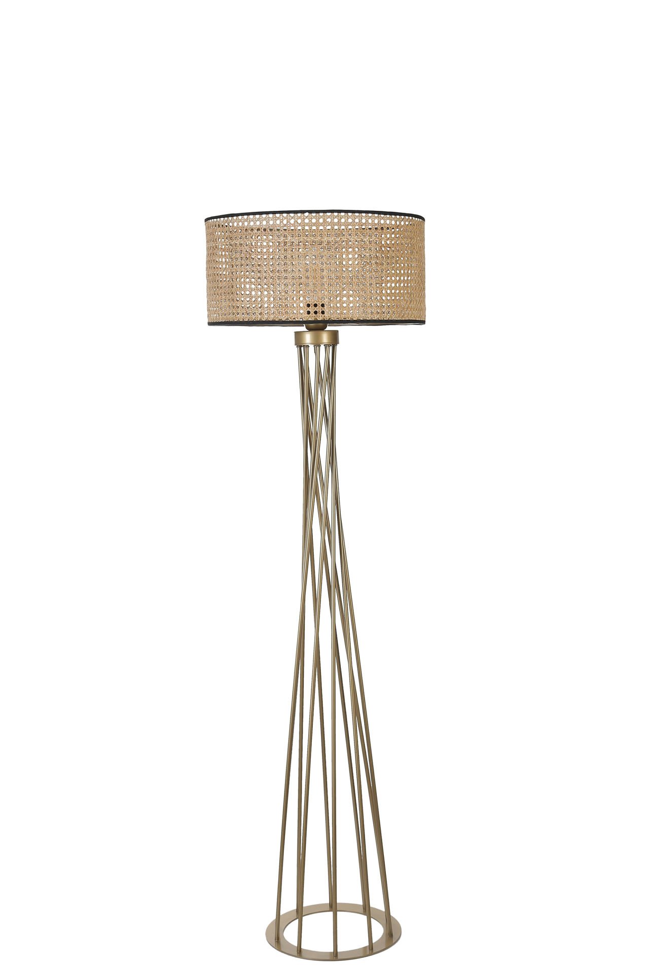 HAVİN ESKİTME LAMBADER SİLİNDİR RATTAN ABAJURLU