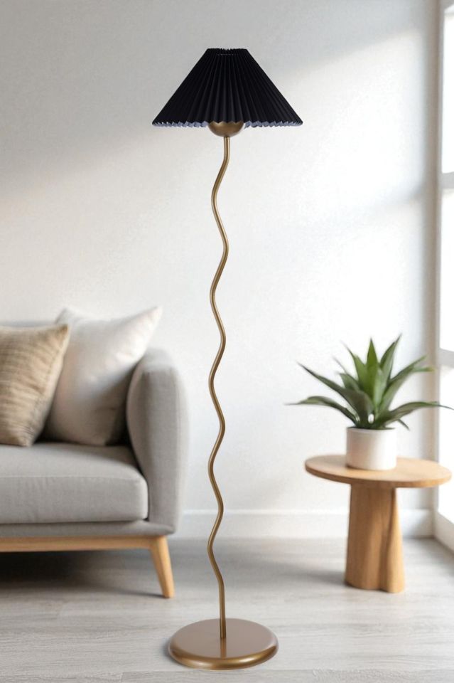 EVA ESKİTME LAMBADER PİLELİ SİYAH ABAJURLU