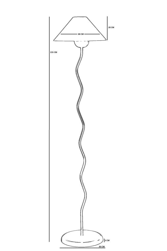 EVA BEYAZ LAMBADER PİLELİ KREM ABAJURLU