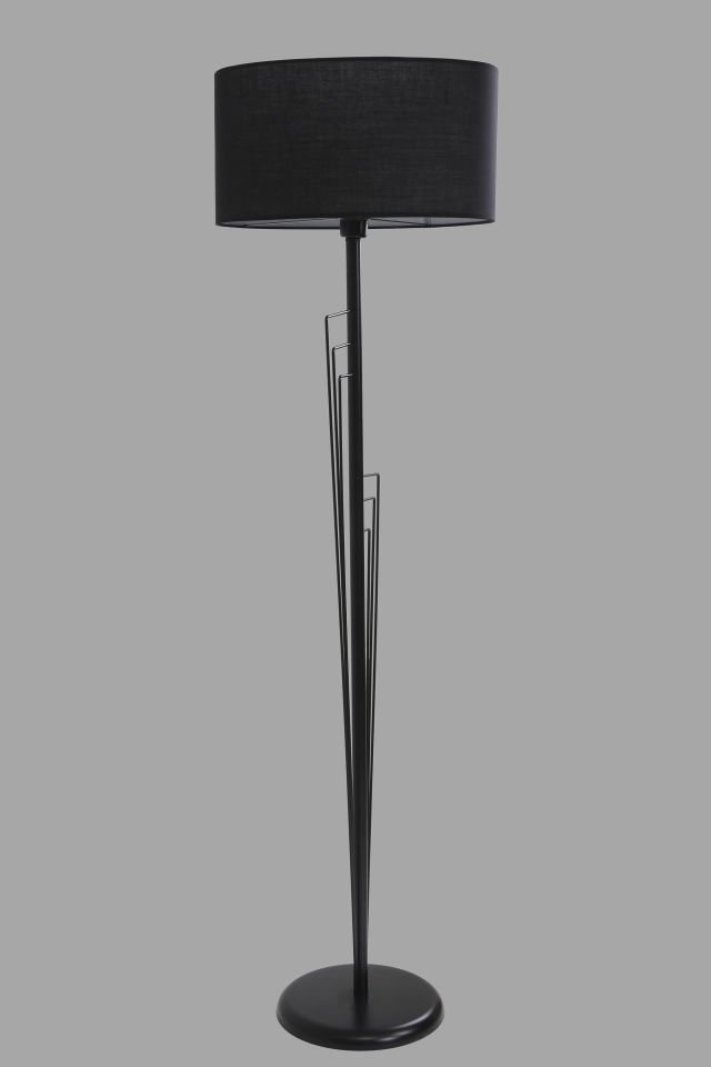 KELEBEK SİYAH LAMBADER SİLİNDİR HASIR SİYAH ABAJURLU