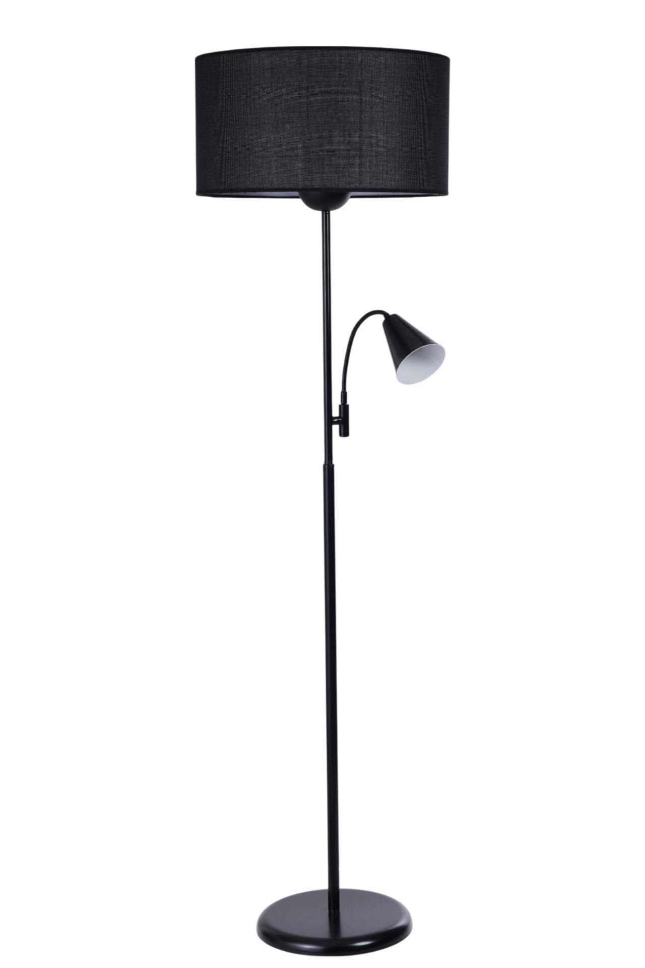 DEVİN SİYAH LAMBADER SİLİNDİR HASIR SİYAH ABAJURLU