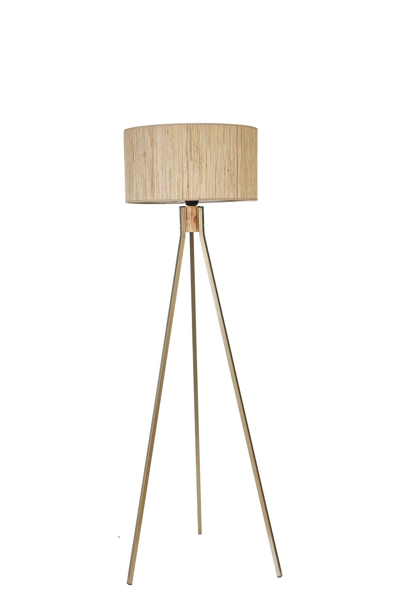 FISCO TRİPOD ESKİTME LAMBADER SİLİNDİR BAMBU 010 ABAJURLU