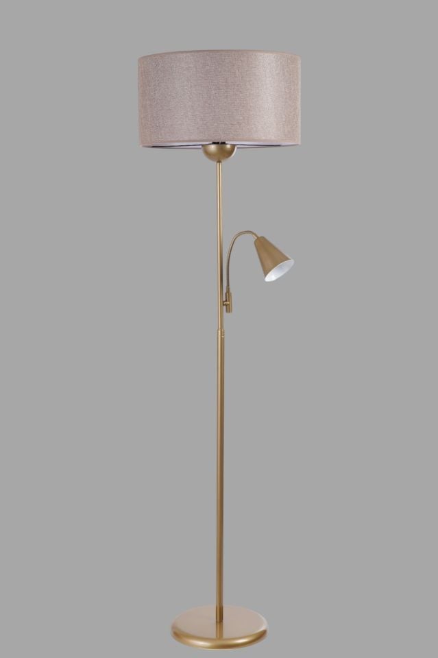 DEVİN ESKİTME LAMBADER SİLİNDİR KOYU HASIR ABAJURLU