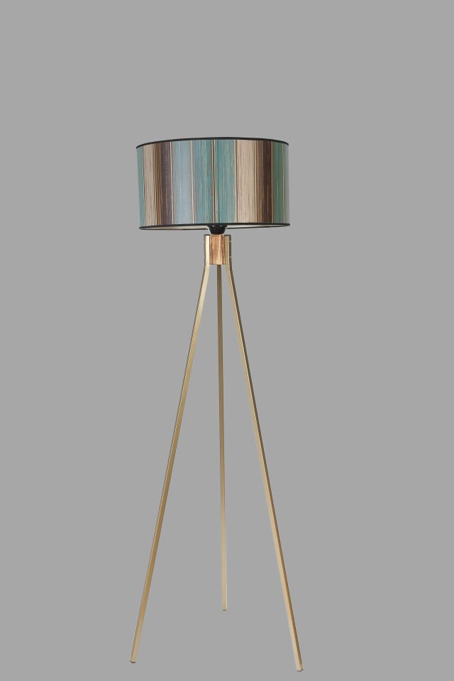 FISCO TRİPOD ESKİTME LAMBADER SİLİNDİR RENKLİ ABAJURLU