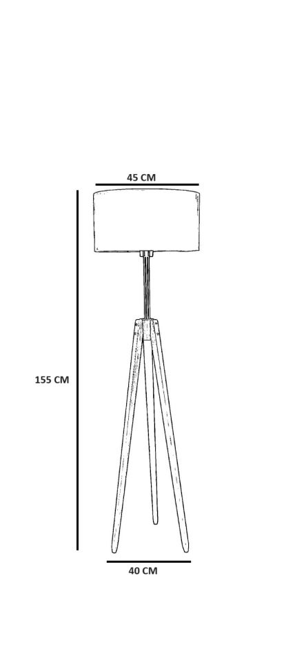 KANARYA CEVİZ LAMBADER SİLİNDİR BAMBU 01 ABAJURLU