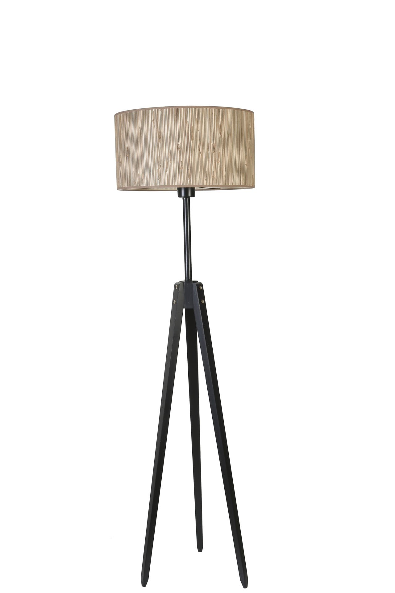 KANARYA SİYAH LAMBADER SİLİNDİR BAMBU 09 ABAJURLU