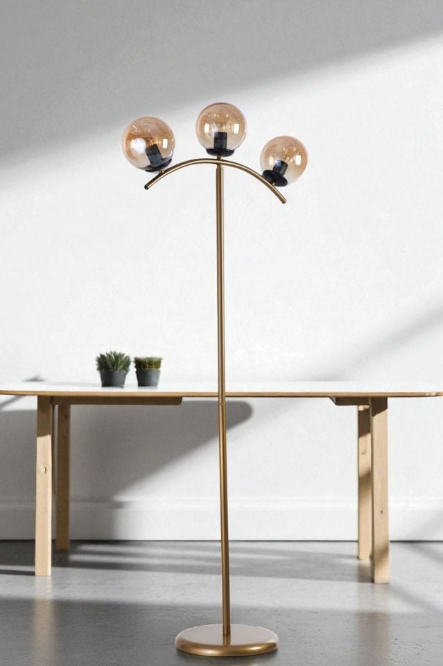 VELVET 3 LÜ ESKİTME LAMBADER BAL CAMLI