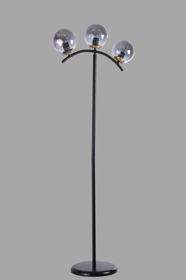 VELVET 3 LÜ SİYAH LAMBADER FÜME CAMLI