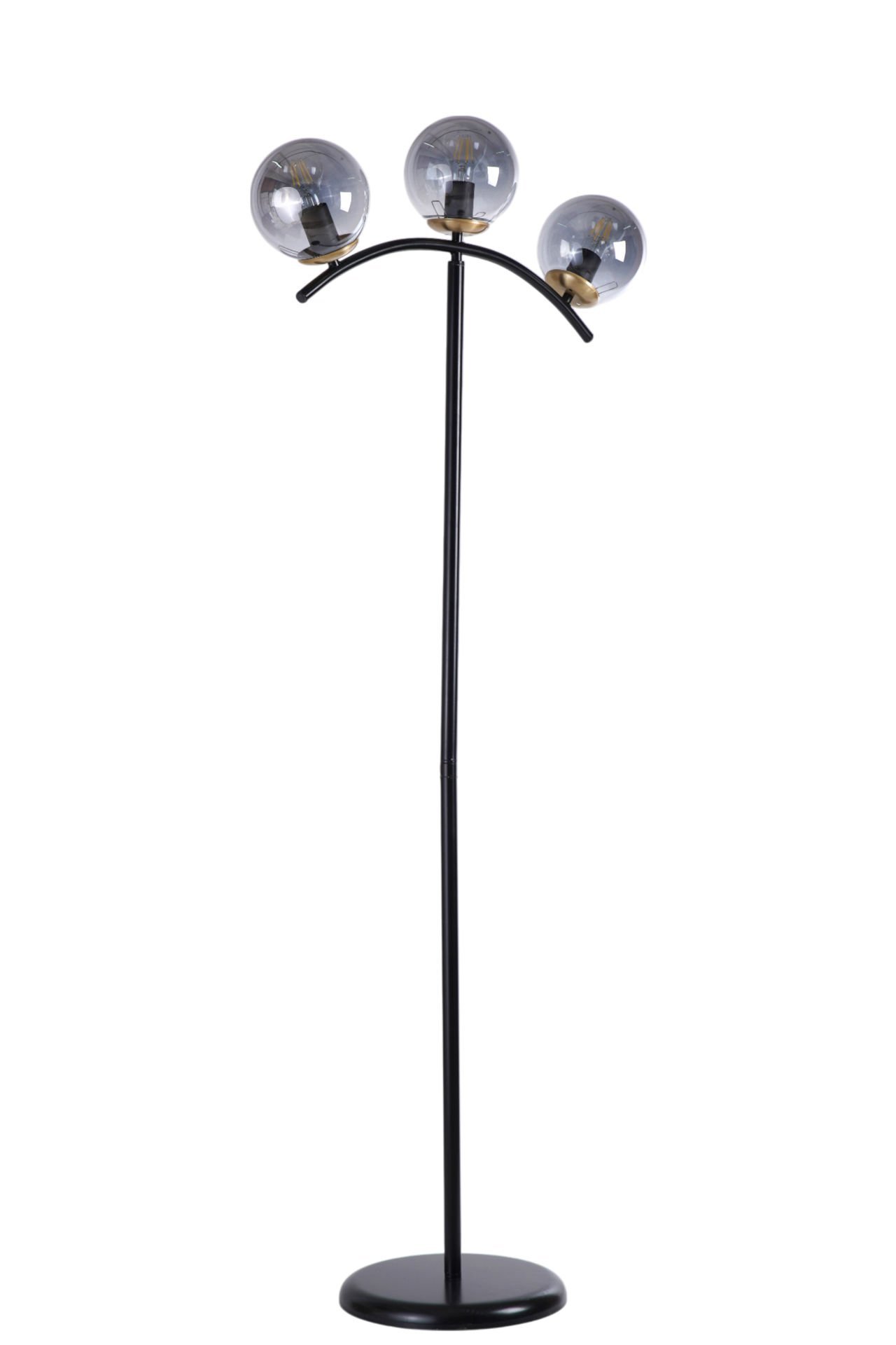 VELVET 3 LÜ SİYAH LAMBADER FÜME CAMLI