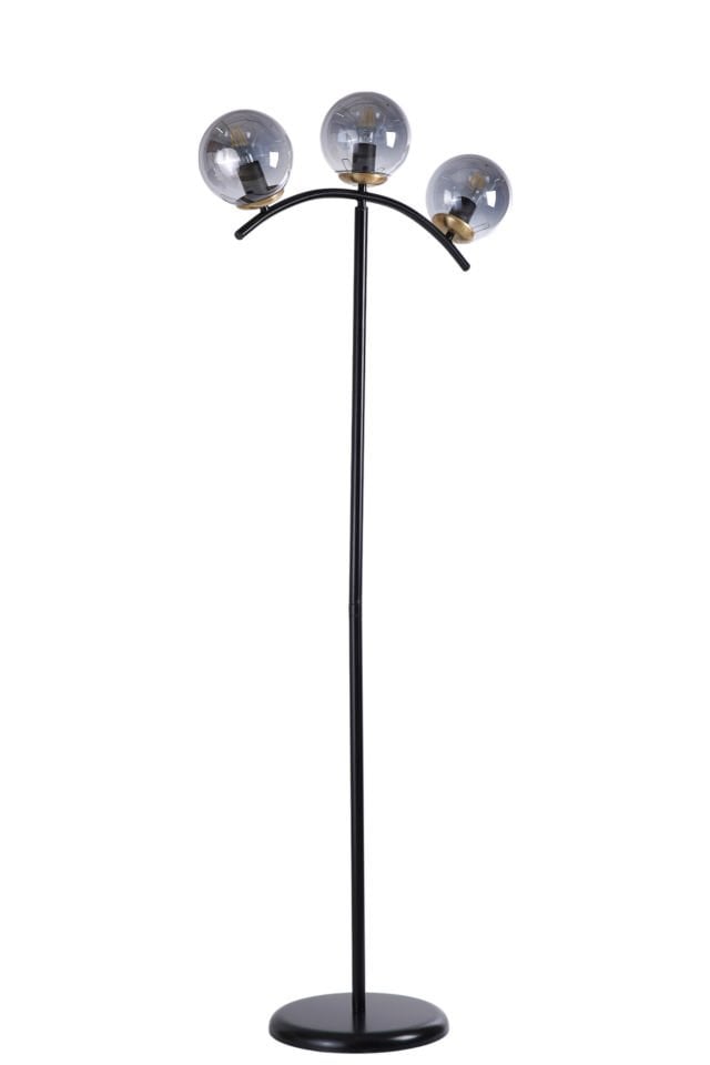 VELVET 3 LÜ SİYAH LAMBADER FÜME CAMLI