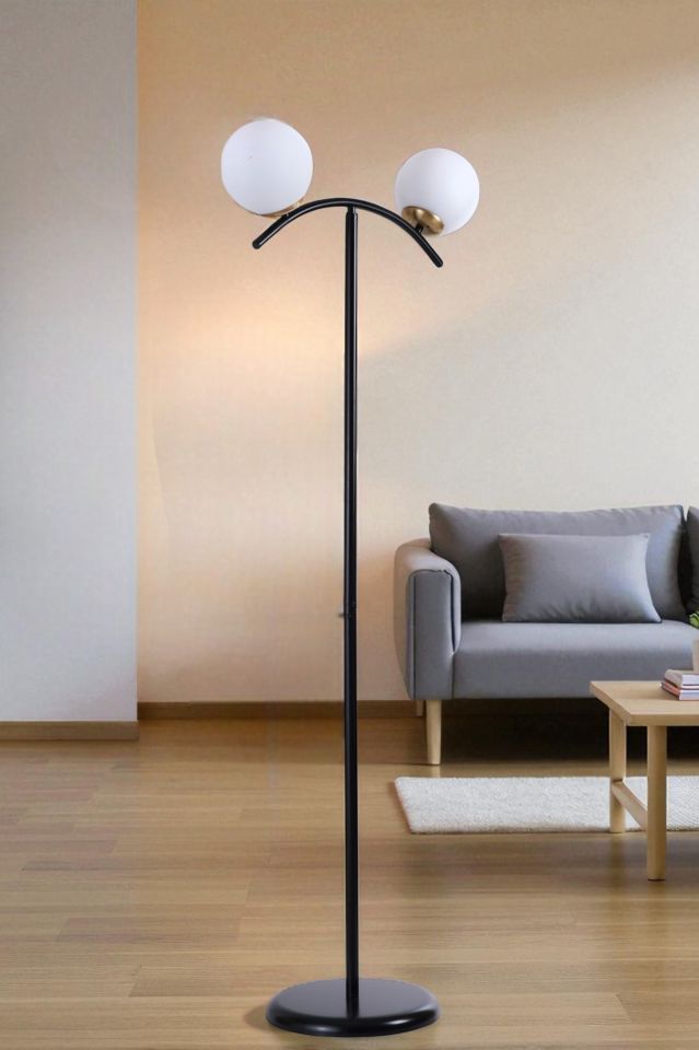 VELVET 2 Lİ SİYAH LAMBADER BEYAZ CAMLI