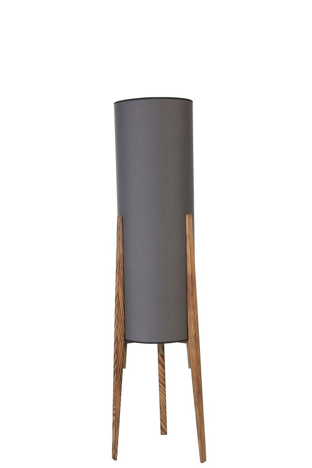 NAVAS YANIK LAMBADER KOYU GRİ ABAJURLU